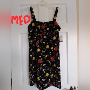 Monster Girl Floral Black Dress